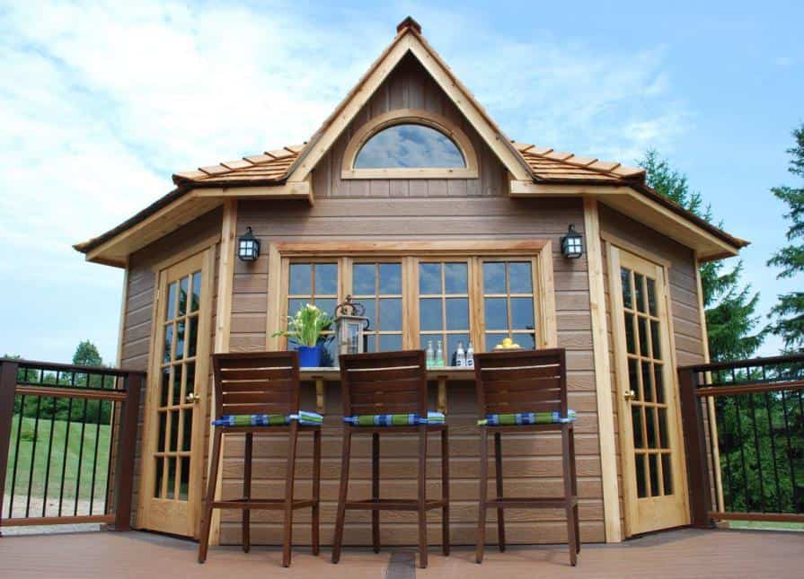 Bar Window - 5 Sided Shed Pool House - Summerwood Products