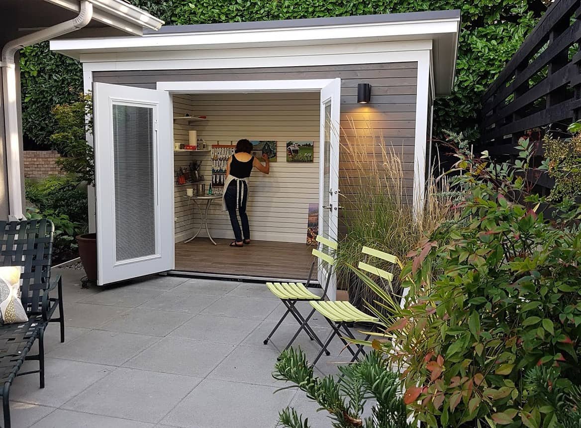 example of natural light in modern sheds