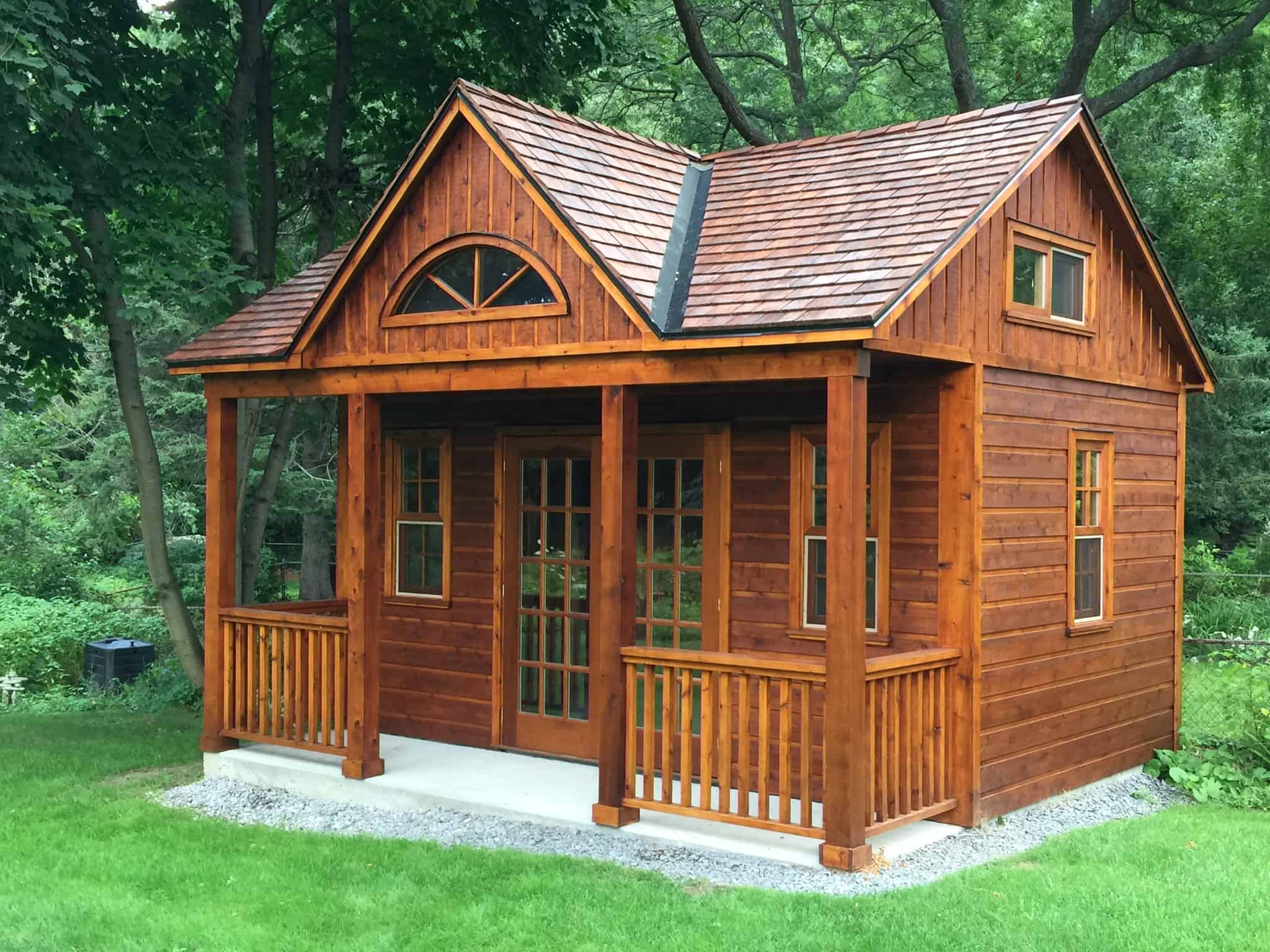 wooden prefab cottage kit