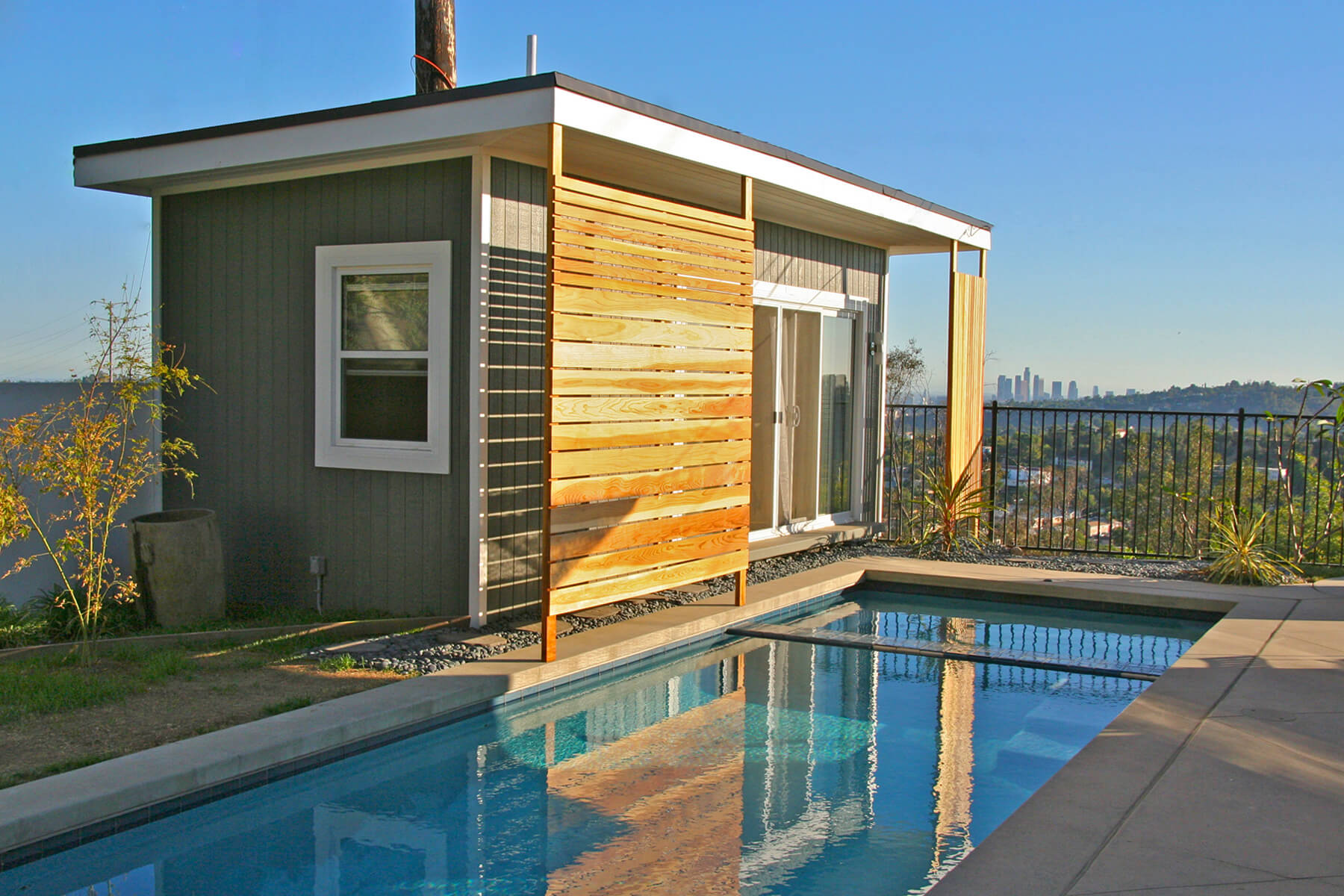 prefabricated kit pool cabana 