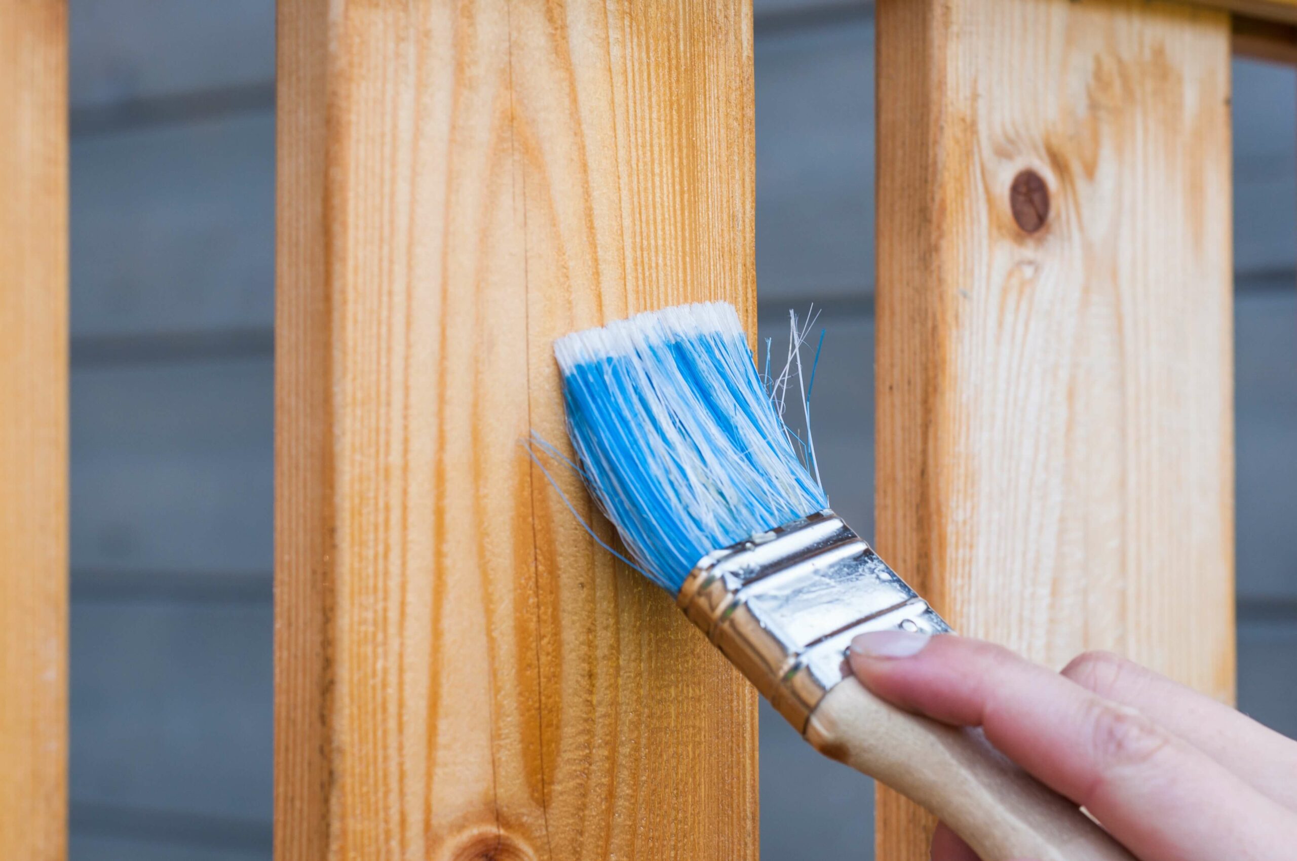 staining deck