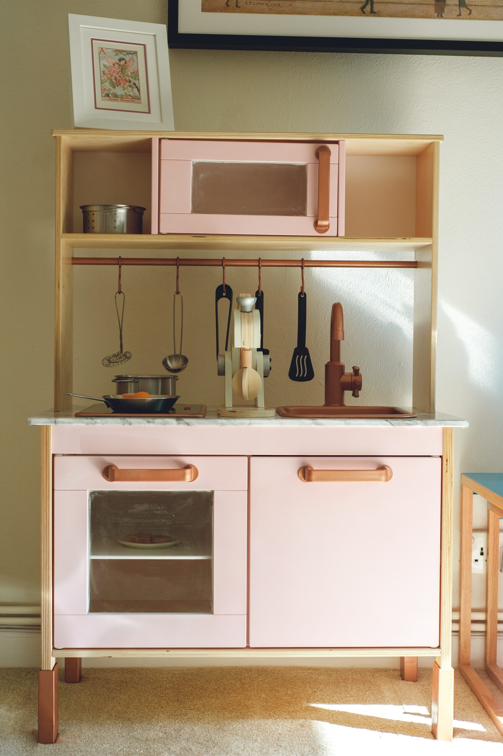 wooden play kitchen