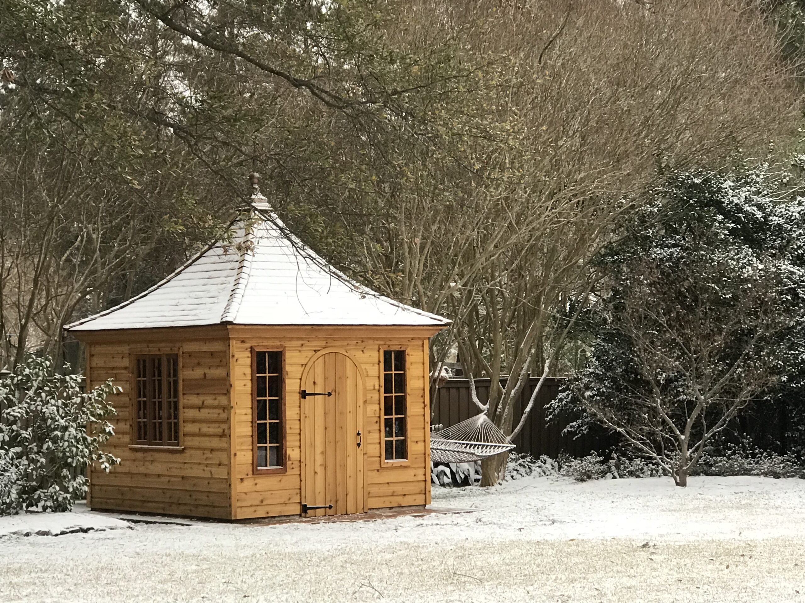 Sheds in the winter