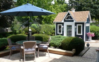 beautiful backyard shed